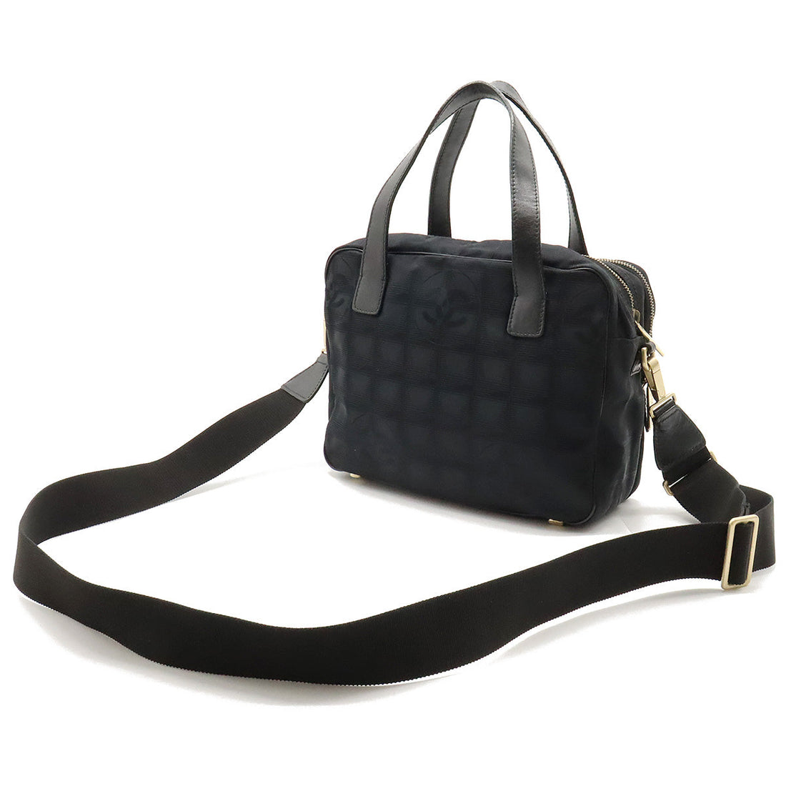 New 1:1 Rep Top Quality Chanel New Loveel Line Handbag 2WAY Handbags Nylon  Black Black A15970