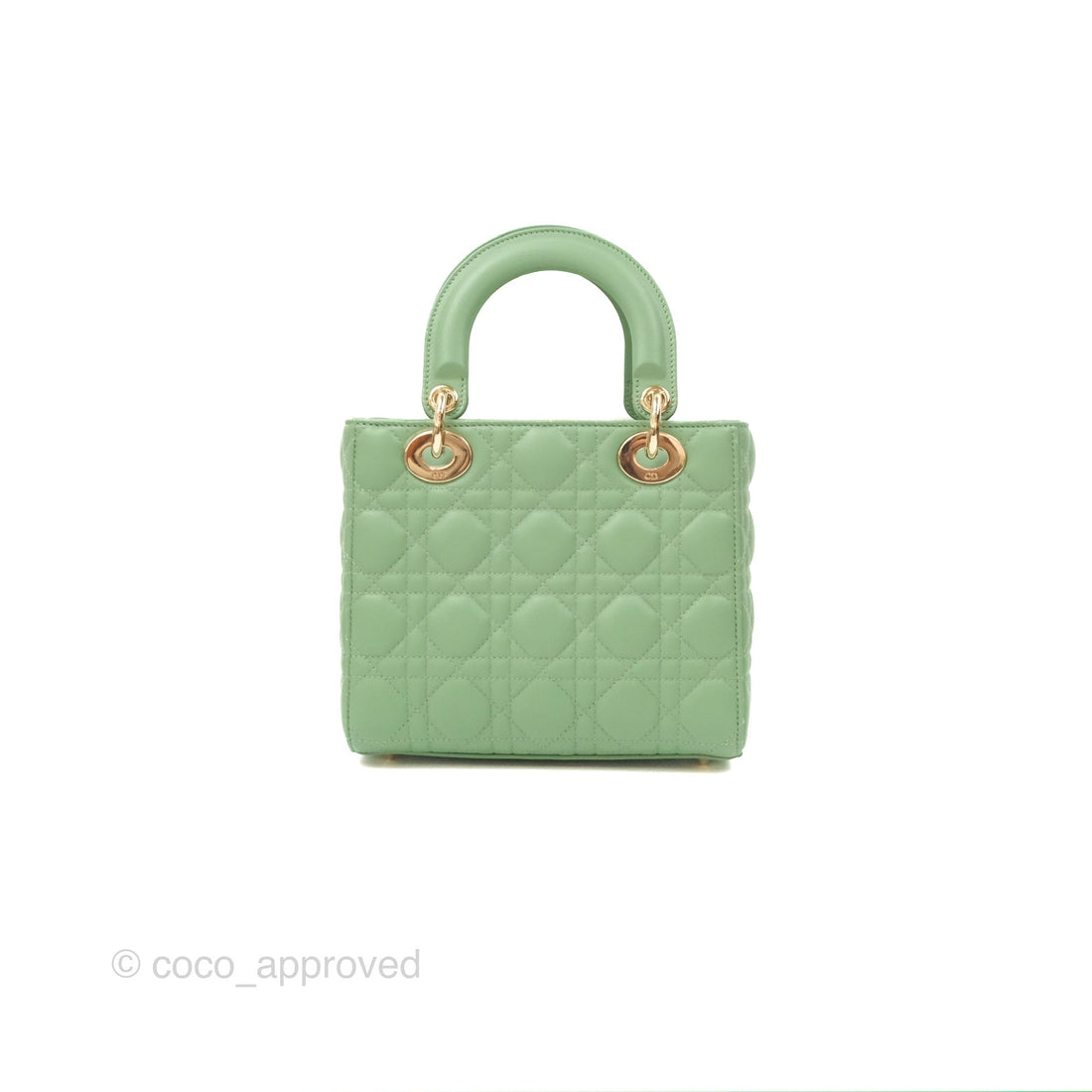 Christian Dior My ABCDior Lady Dior Avocado Green Lambskin Gold Hardware