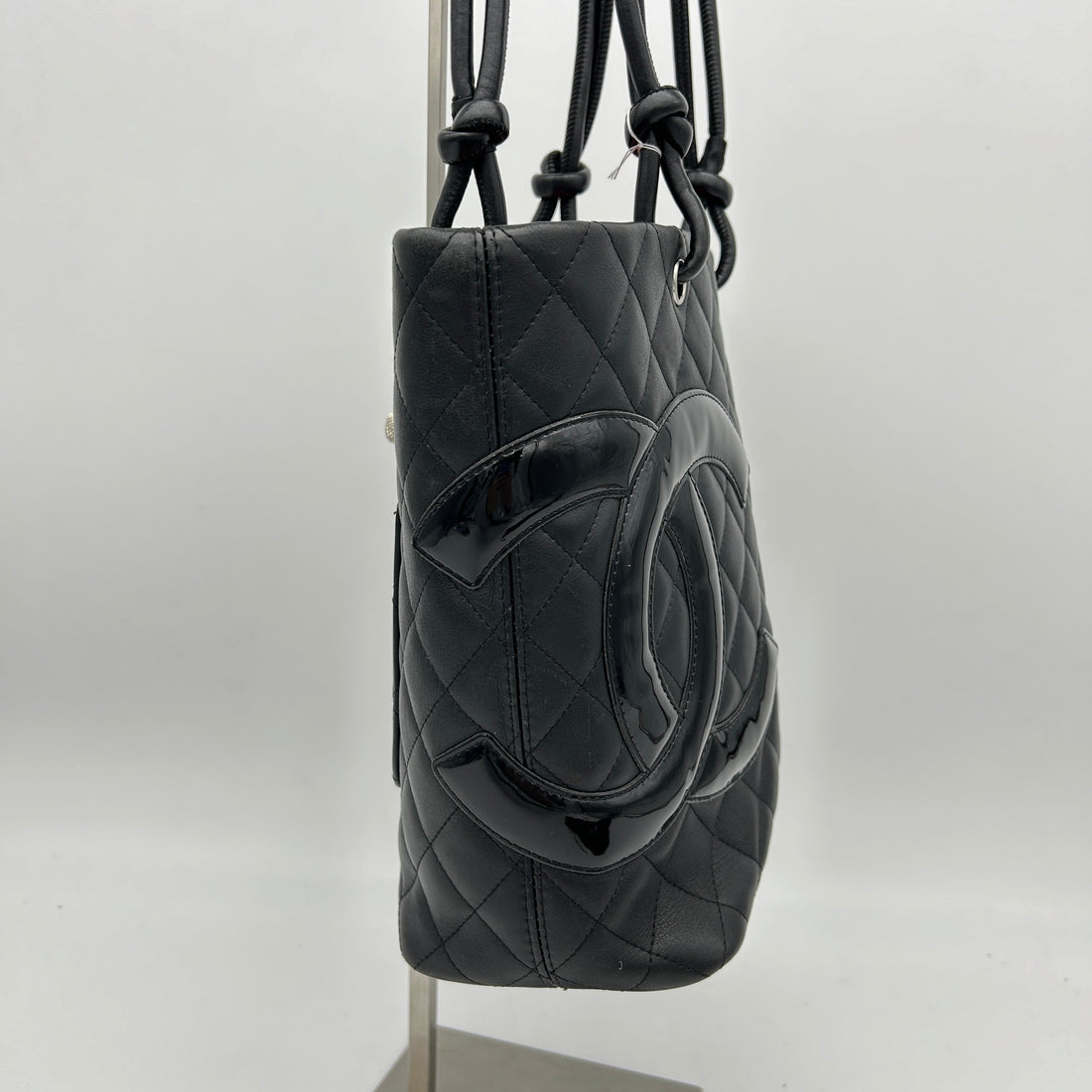 Top Quality Chanel Cambon Ligne Black Calfskin Tote Handbag