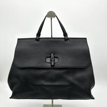 Gucci Bamboo Daily Large - Black Handle Bags LA30224