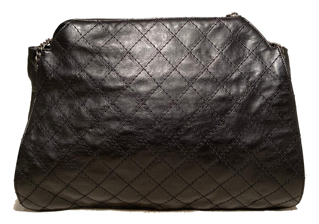 Top Quality Chanel Black Leather Crave Tote Bag