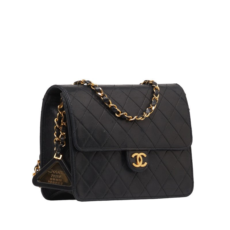 New 1:1 Rep Top Quality Chanel Matrases Coco Pushlock Chain Shoulder Bag Black  S  Chanel