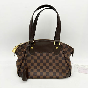 Louis Vuitton Verona PM Shoulder Bag Damie Ebene Leather Brown LA9890