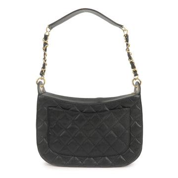 Top Quality Chanel Matelasse Caviar Skin Chain Shoulder Bag Black A20993