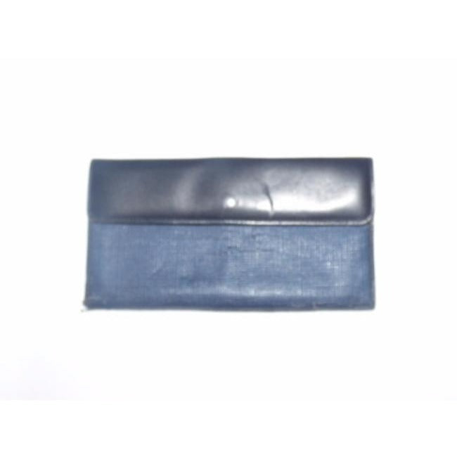 Gucci Navy Coated Canvas Leather  Wallet