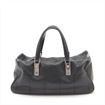 New 1:1 Rep Top Quality Chanel Chocolate Bar  Handbag Black Silver G  7th