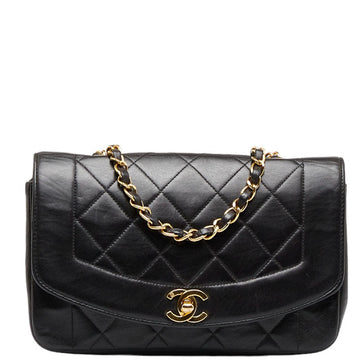 New 1:1 Rep Top Quality Chanel Matrases Diana Chain Chain houlder Bag Black Gold   Chanel