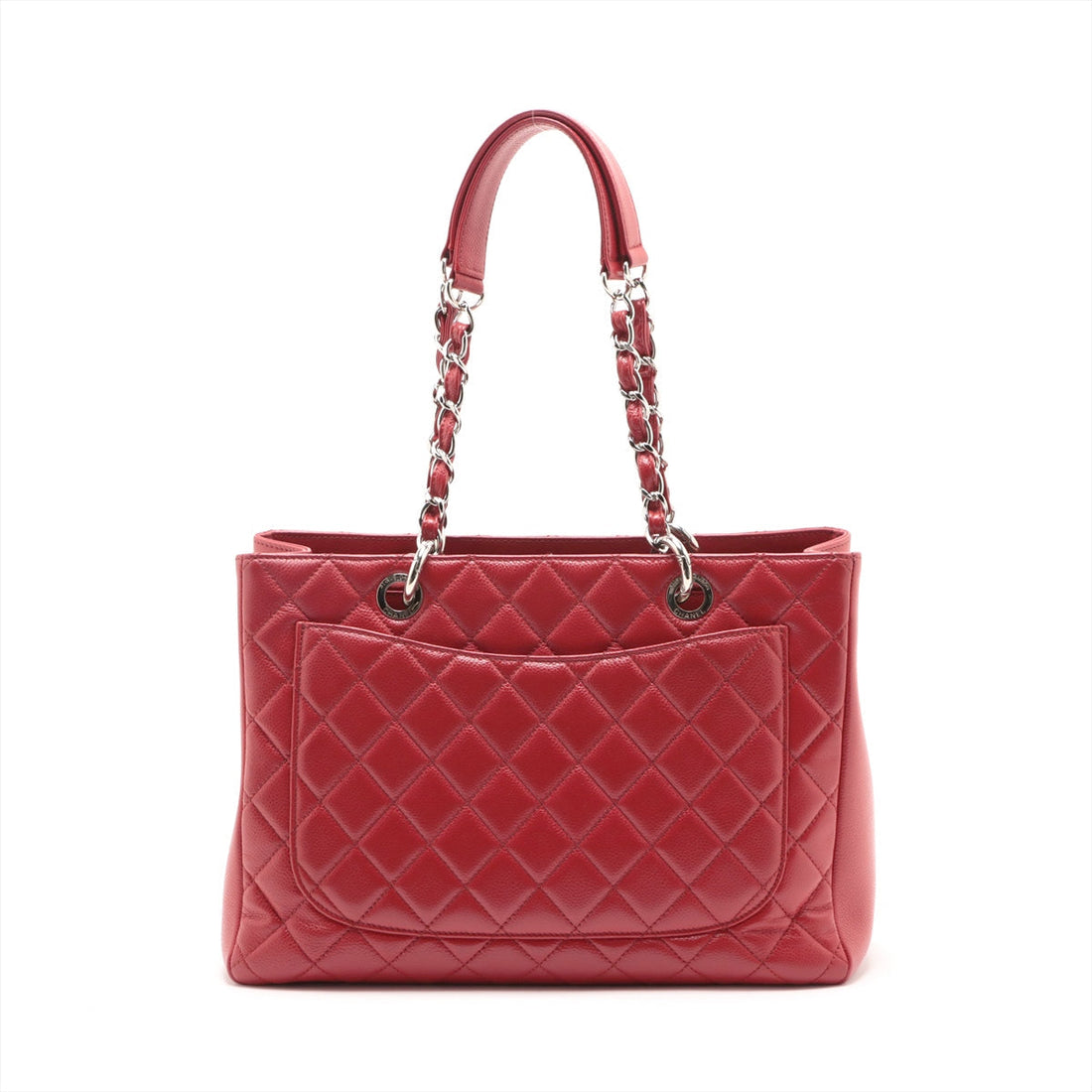 New 1:1 Rep Top Quality Chanel GST Caviar S Tote Top Bag Red Silver Gold  17th