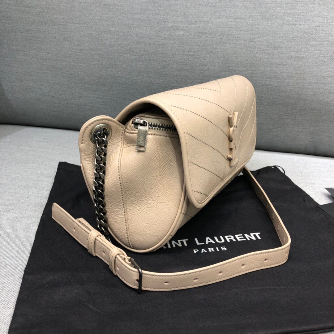 Yves Saint Laurent Niki Medium Crinkled Shoulder Bag