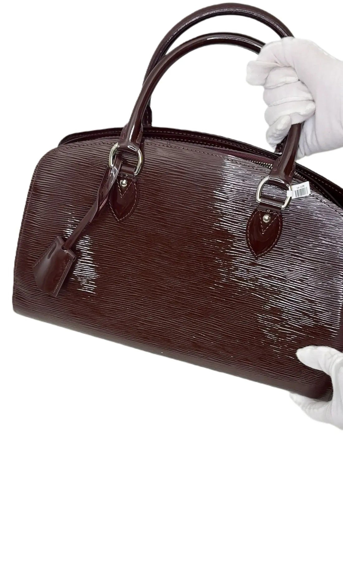 LOUIS VUITTON - Pont Neuf Handbag Leather Burgundy B23-91