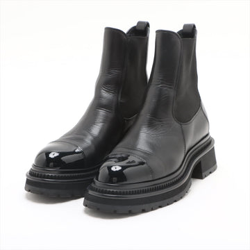 New 1:1 Rep Top Quality Chanel Coco Patent Shoes 35.5  Black G39208