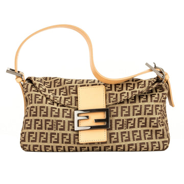 Fendi Brown Zucca Baguette