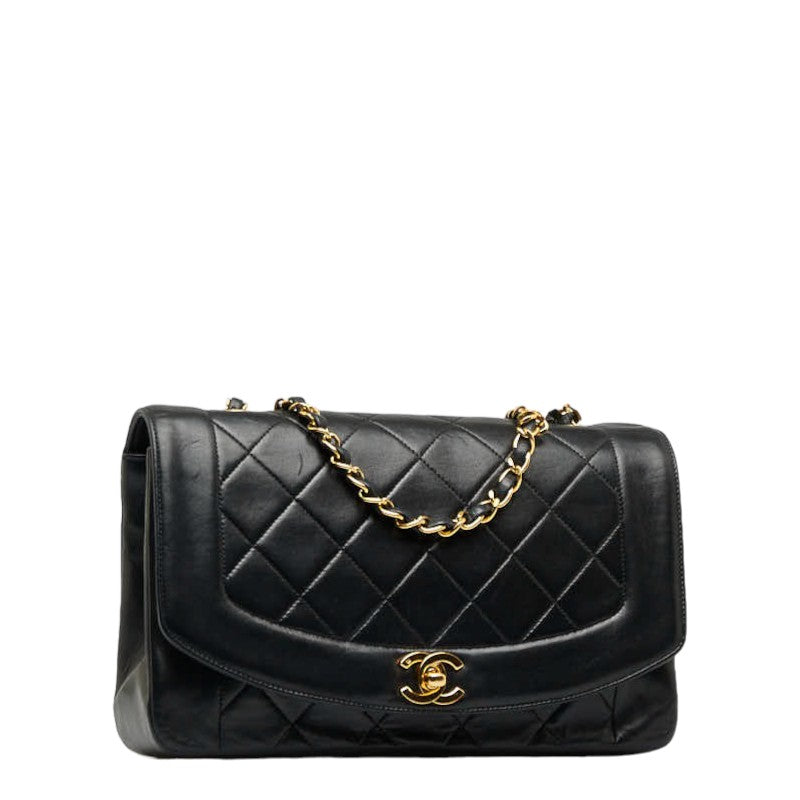 New 1:1 Rep Top Quality Chanel Mattress Diana 25 Chain houlder Bag Black Leather Lady Chanel