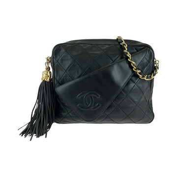Top Quality Chanel  Lambskin Fringe Tassel Shoulder Bag