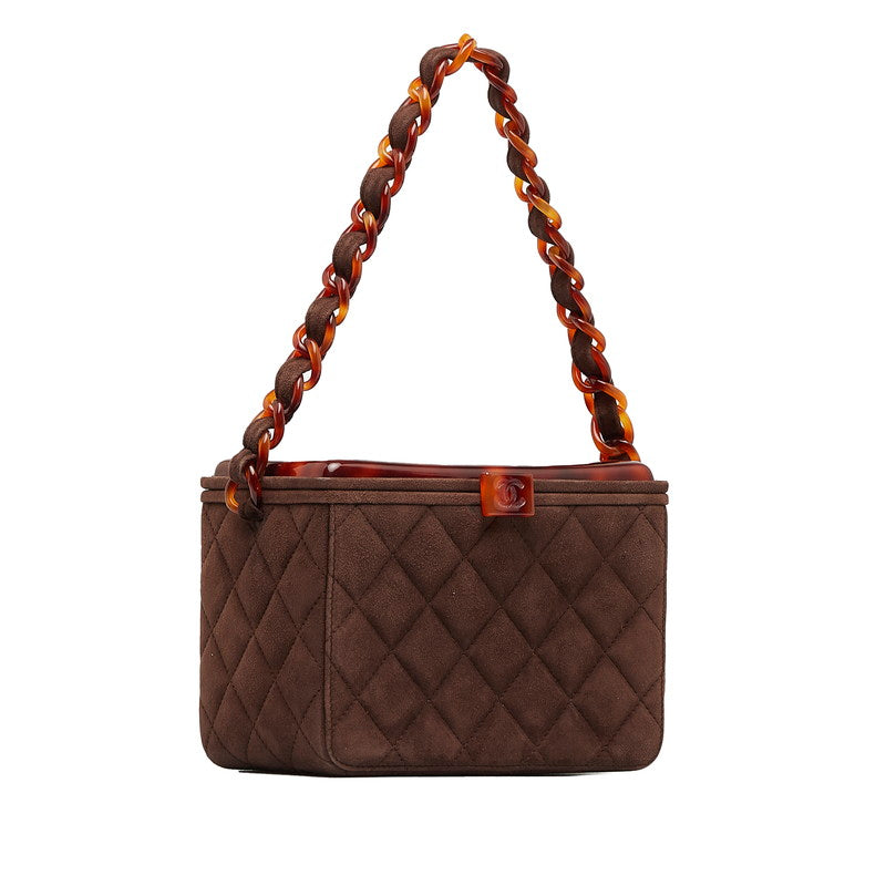 New 1:1 Rep Top Quality Chanel Matrases Cocomark Chain Vanity Bag Brown wedish Lady Chanel