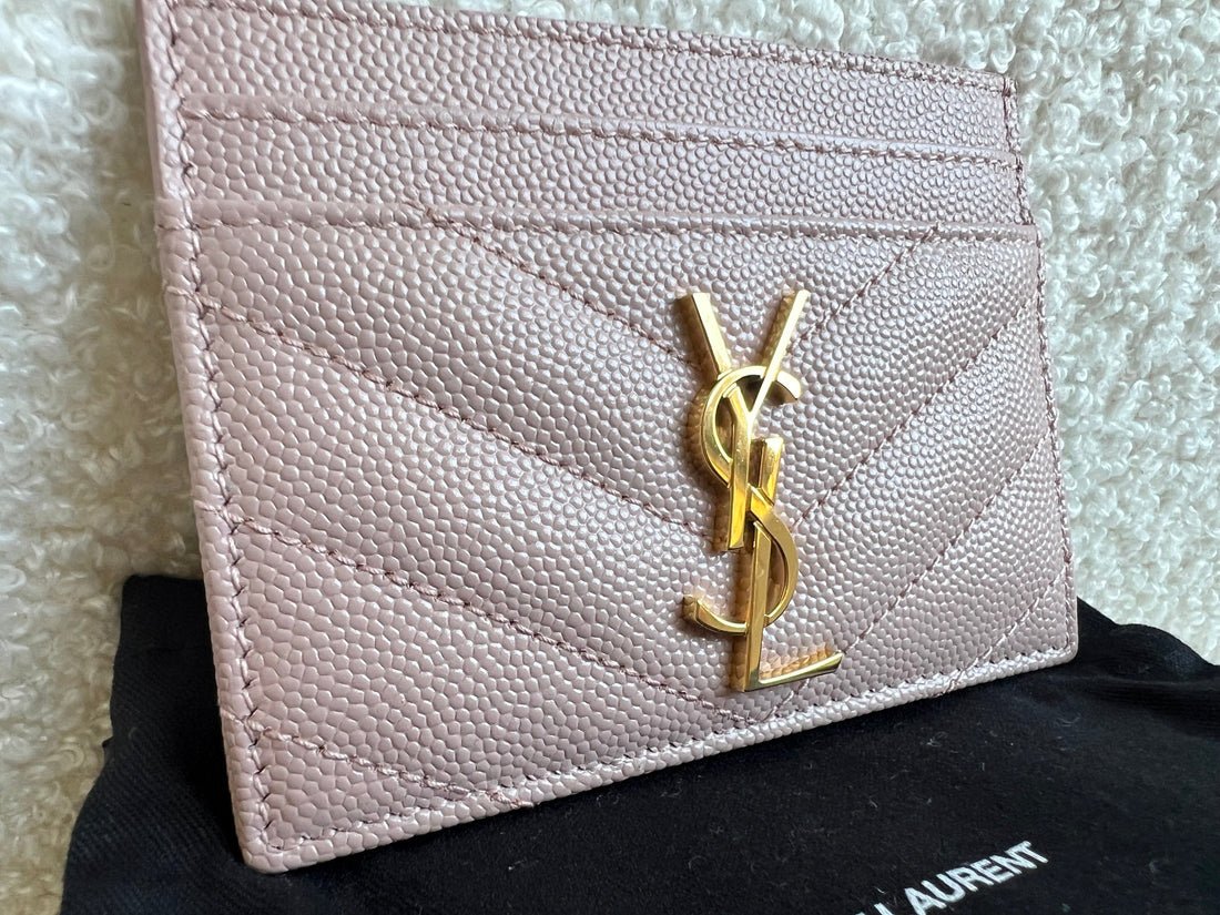 Yves Saint Laurent (YSL) Pale Pink Vintage Card Holder