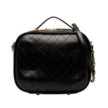 New 1:1 Rep Top Quality Chanel Bicolore Chain Handbag Black G Leather  Chanel