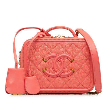 New 1:1 Rep Top Quality Chanel Matrases Coco Mark CC Figure Handbags houlder Bag 2WAY Pink Caviar S  CHANEL