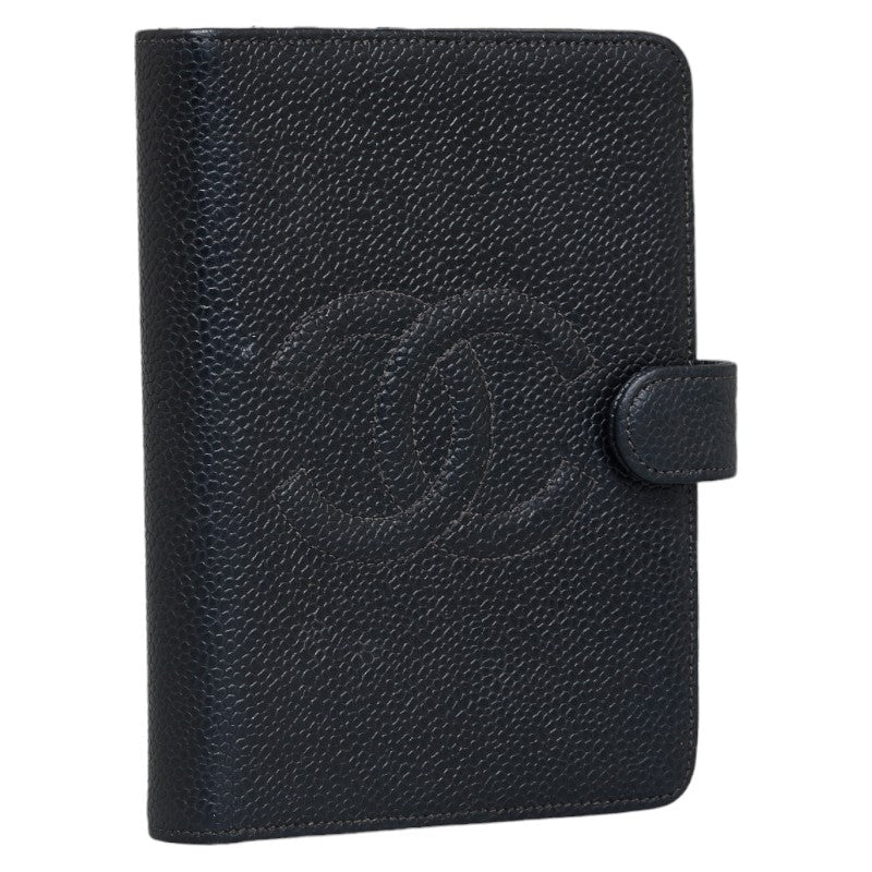 New 1:1 Rep Top Quality Chanel Coco Handbook Cover Agenda Black Caviar S  CHANEL