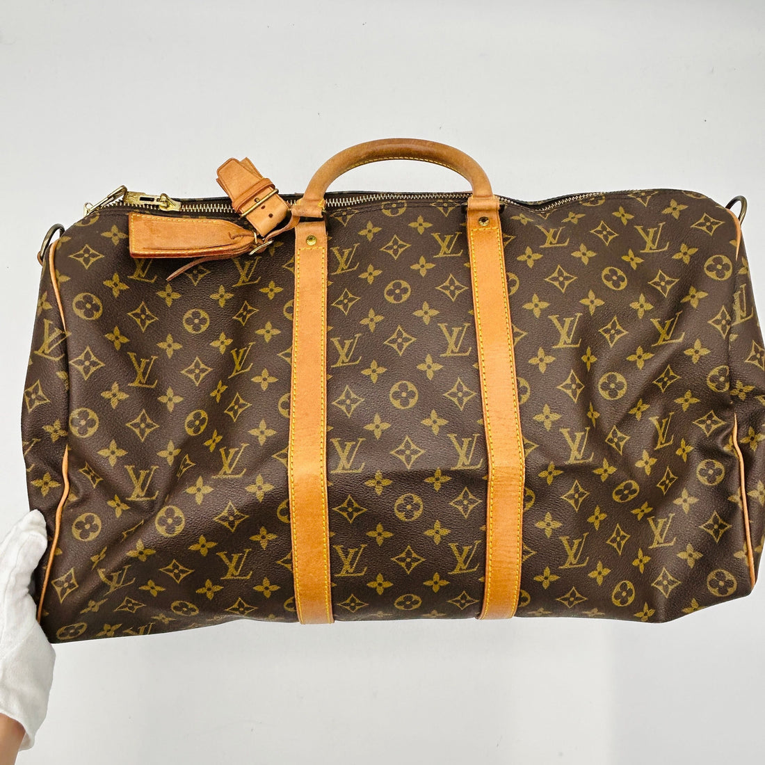 Louis Vuitton Monogram Keepall Bandouliere 60 Brown Boston Bag WD884168