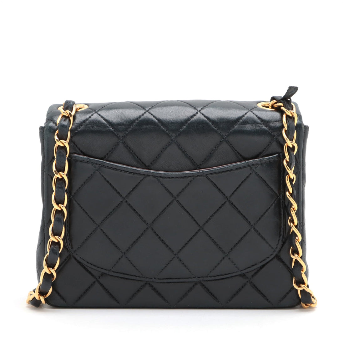 New 1:1 Rep Top Quality Chanel Mini Matrasse  Single Flap Single Chain Bag Navy G  6th