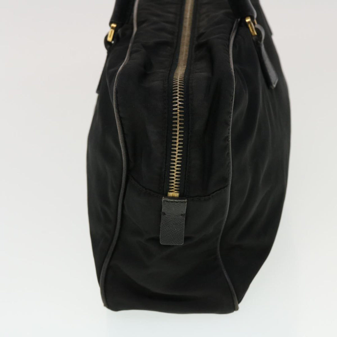 PRADA Hand Bag Nylon Black Auth 43229