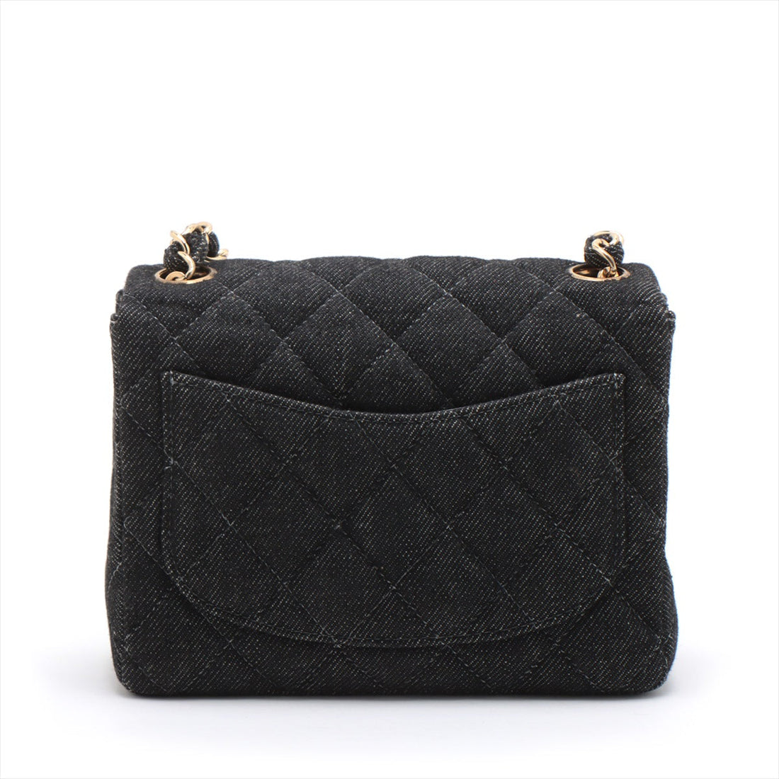 New 1:1 Rep Top Quality Chanel Mini Matrasse 17 Denim Single Flap Single Chain Bag Black G 5th A35200
