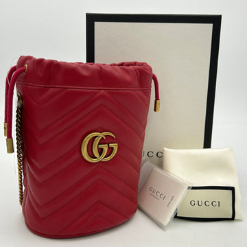 GUCCI GG Marmont Bucket Shoulder Bag gu8954cc