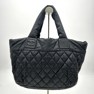 Top Quality Chanel Nylon Quilted Small Coco Cocoon Tote Black  LA1465