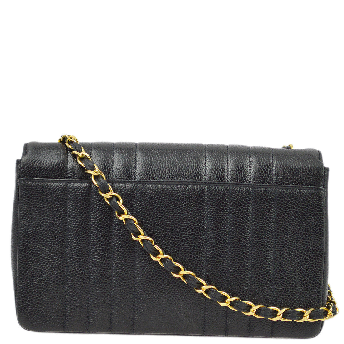 New 1:1 Rep Top Quality Chanel Black Caviar Classic Flap Mademoiselle Chain Shoulder Bag
