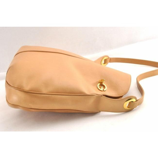 Gucci 1955 Horsebit Yellow Leather Bucket Bag W  Belted Gold GG Top