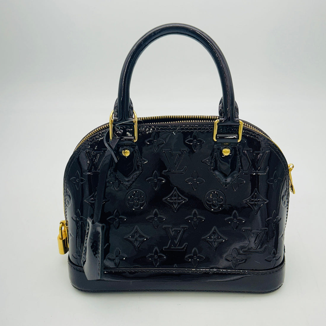 Louis Vuitton Black Monogram Vernis Alma BB Bag B1224GKDT6