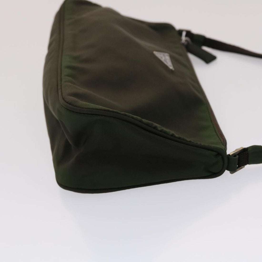 Prada Accessory Pouch Nylon Khaki  48612