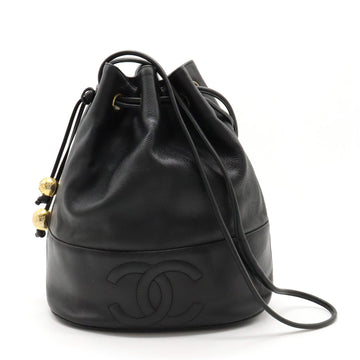 New 1:1 Rep Top Quality Chanel Black Lambskin Bucket Shoulder Bag