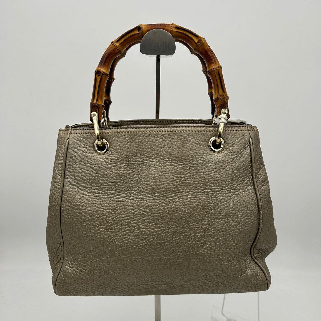 Gucci Bamboo Shopper Bronze Mini Leather Top Handle Bag