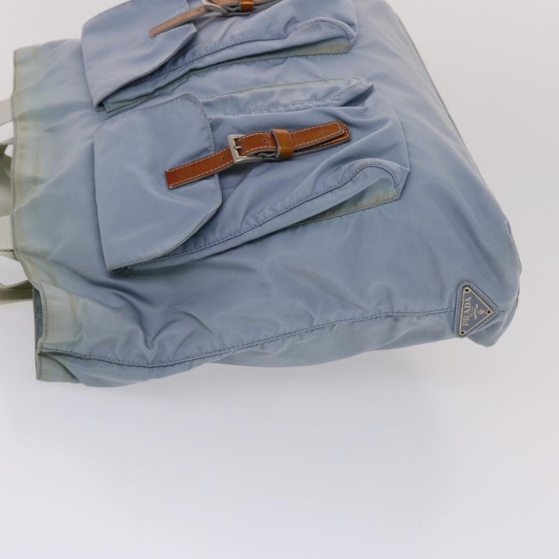 Prada Tote Bag Nylon Light Blue  49298