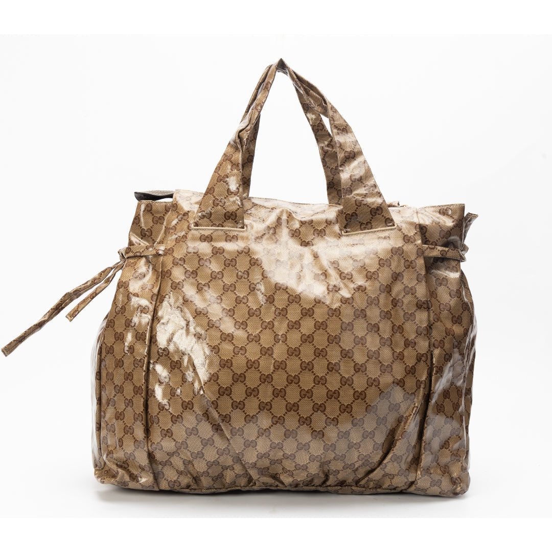 Gucci GG Crystal Coated Canvas Large Hysteria Tote