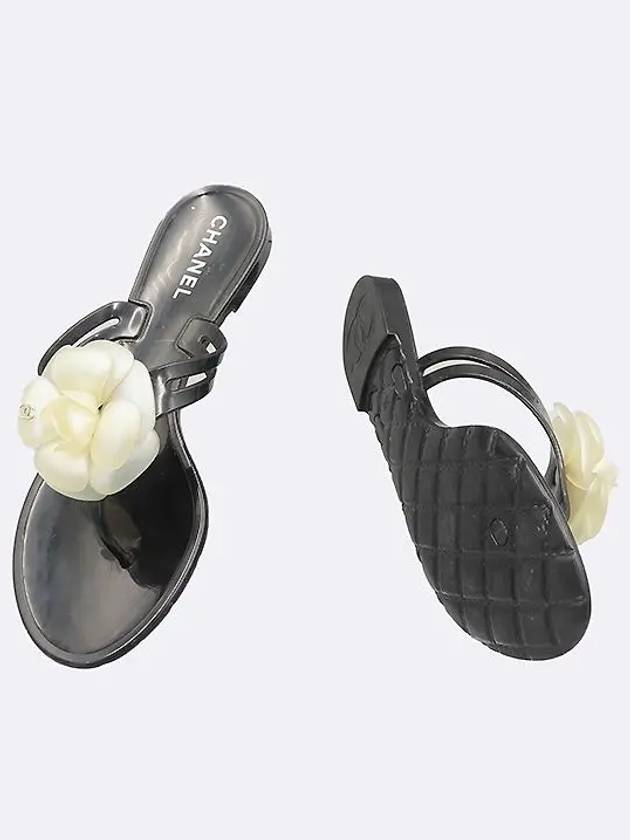 G26012 Camellia decoration women s flip flops 250MM Chanel