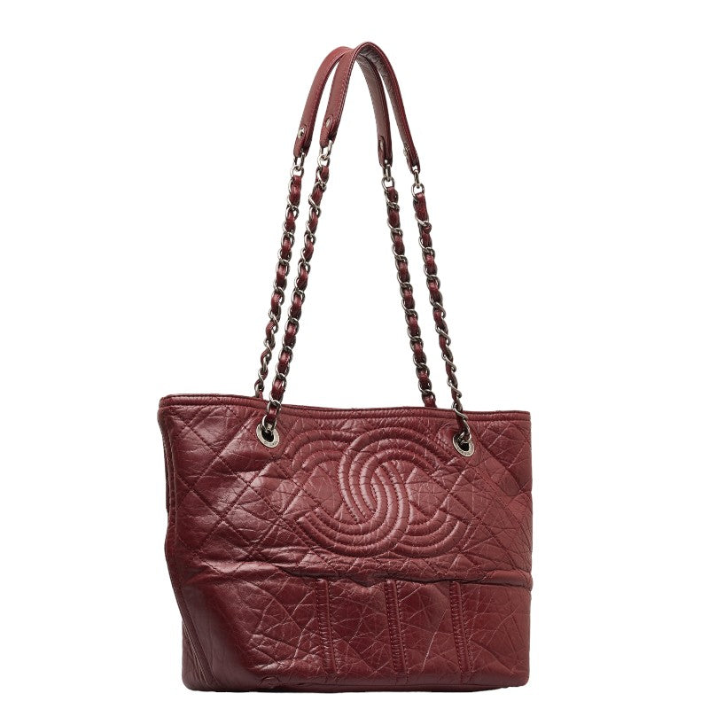 New 1:1 Rep Top Quality Chanel Big Coca-Cola Chain Tortoise Bag Wine Red  Leather  Chanel