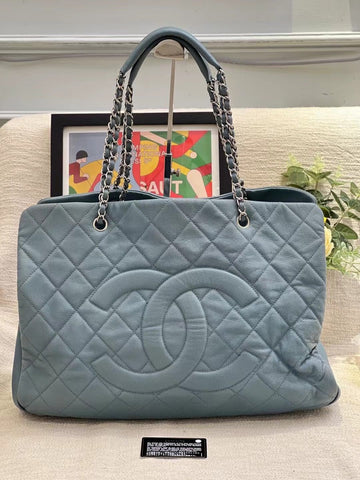 Chanel tote bag 44x29cm blue 10678