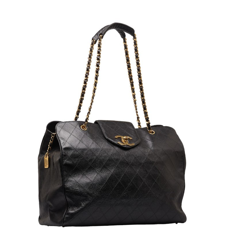 New 1:1 Rep Top Quality Chanel Super Model Bag Coco Chain Tote Bag One-Shoulder Bag Black Leather  CHANEL