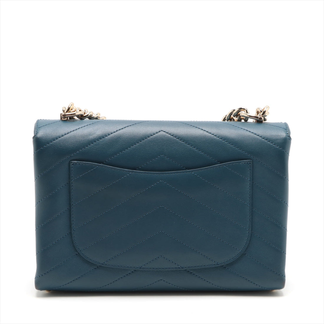New 1:1 Rep Top Quality Chanel Chevron in Chain Shoulder Bag Blue G