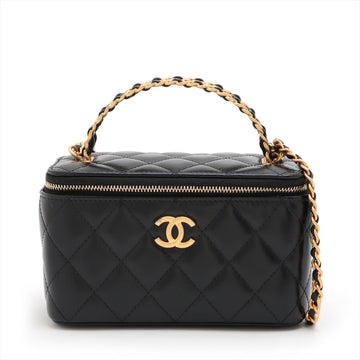 Top Quality Chanel Mattress kin Chain Shoulder Bag Vanity Black Gold