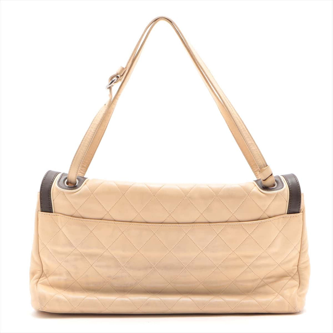 New 1:1 Rep Top Quality Chanel 2.55  Chain Shoulder Bag Beige Silver  11th
