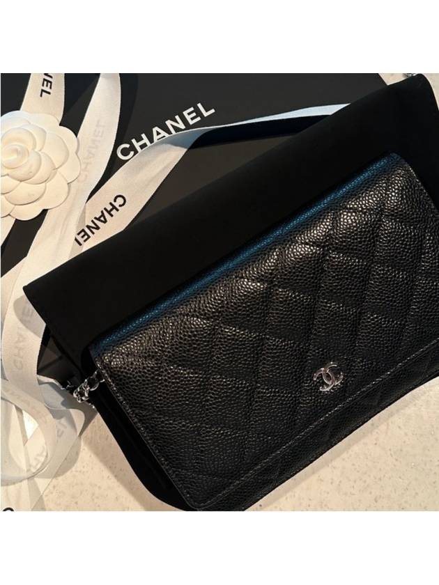 Classic woc black silver caviar skin AP0250 Chanel