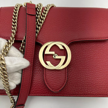 GUCCI Dollar Calfskin Small Interlocking G Shoulder Bag IT6DIAHDRW46