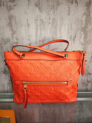 Louis Vuitton Monogram Empreinte Bastille MM - Orange Satchels B22-21