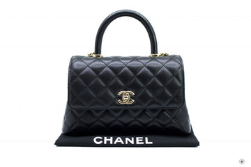 Top Quality Chanel A92990 B05061 Small Coco Handle Black / 94305 Caviar Shoulder Bags Pbhw