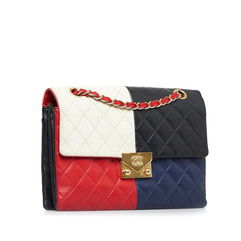 New 1:1 Rep Top Quality Chanel Cruises Cocomark Interlocg Chain houlder Bag 401368 Multicolor Gold Leather  CHANEL