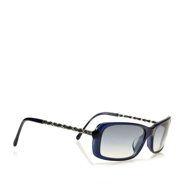 New 1:1 Rep Top Quality Chanel Cocomark un Glasses Blue Silver  Lady Chanel